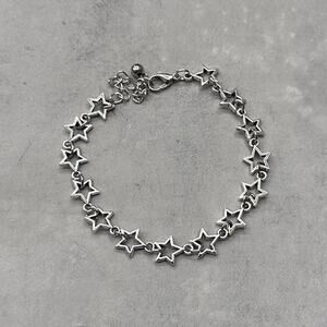 Vintage style chrome star charm